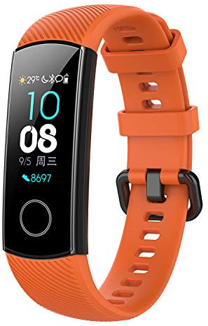 Angersi Bracelet pour Honor Band 4/5 Bracelet,Libération Rapide Sport en Silicone Souple Bracelet Bandes de Remplacement Compatible avec Huawei Honor Band 4/5 Montre de Fitness Intelligente