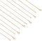 UNICRAFTALE Kit di catene dorate in acciaio inossidabile da 12pz Collegamento in metallo Include 8 catene di cavo da 50/60,5cm 4 catene a serpente da 45cm con fermagli Filo Acciaio per Bigiotteria