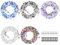 URAQT 5 Pezzi Catene Occhiali, Catenine Fermo Occhiali, Catenine Cordini Occhiali Lettura con 10 Paia Anelli in Silicone Antiscivolo per Donna Uomo