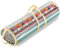 Ram® Weihnachts-Geschenkpapier in Zylinderform, durchsichtige Tasche, Geschenkpapier-Organizer, Weihnachtsdekoration,
