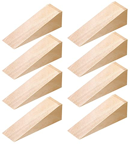 8 Stücke Türkeil Türstopper Holz Türkeile Möbelkeile Holzkeile Boden Türstopper Keil Holzkeile Rutschfest Keile Für Alle Oberflächen Mobile Sicherheit Heimbüro