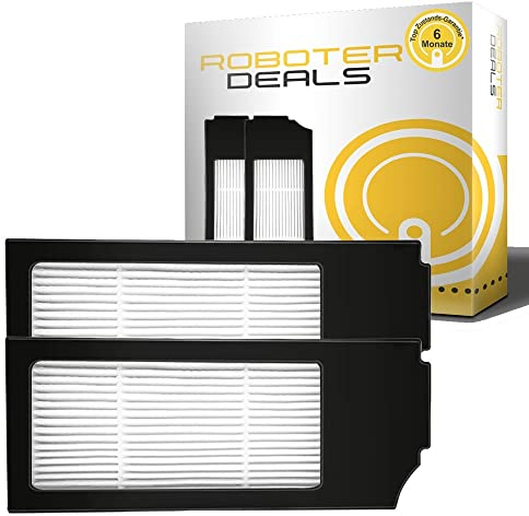 Roboter Deals Zubehör - Feinstaubfilter, Ersatz-Filter (2 Stück) für Ecovacs Deebot T10, T10 Plus, T10 Turbo Staubsaugroboter