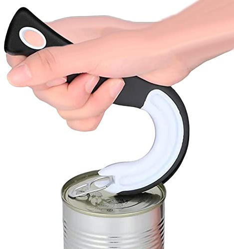 Povanjer Ring Pull Dosenöffner,Easy Open Ring Pull Dosenöffner mit J-Form - Rutschfestes Glasöffner-Küchenwerkzeug Schützen Sie den Nagelgebrauch für ältere Kinder