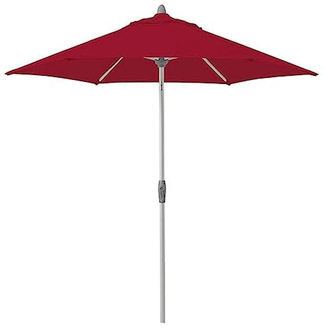 ecoline - by Suncomfort Glatz Sonnenschirm, Flexibler Mittelstockschirm mit Kurbelantrieb Schirmgrösse Ø 300 Gestell Aluminium/Stahl, Bespannung Polyester, 5.5 kg (Rot)