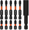 Hakkin 11Pcs PH2 Impact Driver Bits S2 Steel Magnetic Impact Driver Bit Set Heavy Duty Phillips Screwdriver Drill Driver Bits 50mm 25mm PH2 Screwdriver Bits with 60mm Bit Extension Holder
