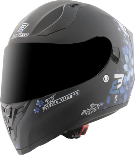 Bogotto H128 Fiori Helm, schwarz/blau, XS