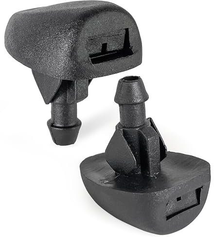 Click&Fit Windscreen Washer Nozzles compatible with Citroen Saxo C3 C4 2002-2016, Berlingo Xsara Dispatch, Peugeot 206 207 307 308 3008 1993-2017, Expert – Screen wash wiper spray jets replaces 6438V8