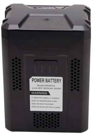 Batterie Li-ION 80V/82V 3000mAh pour Tondeuse Greenworks G80B4, 2901307 2902407 GBA80200 GBA80400 GBA80500