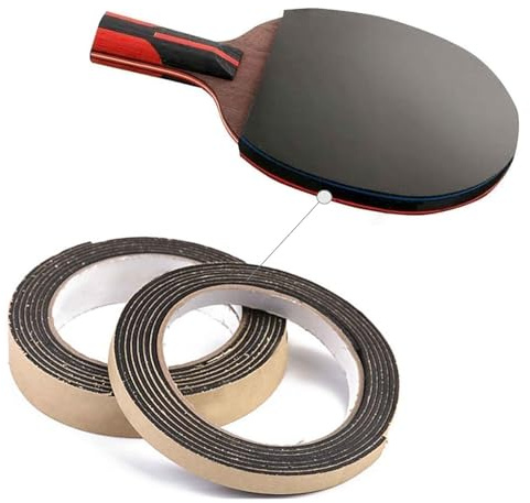 RSYHVG Side Tape Pingpong Sports Protective Band Crash-resistant Sponge Racket Accessory for Table Tennis/Ping Pong Paddle 2M(2Pcs)