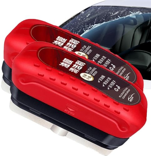 2 Pack Glass Oil Film Remover, Powerful Windshield Cleaner & Oil Film Remover | Automotive Glass Oil Film Cleaner | Car Glass Oil Film Stain Removal Cleaner 120ml For Car Window Remove Dirt, Water Sta