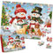 Cooldele Weihnachtspuzzle, 100-teiliges Papierpuzzle für Kinder im Alter von 4, 5, 6, 7 und 8 Jahren, große Teile, Weihnachtsgeburtstagsgeschenk für Kinder und Senioren