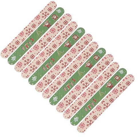 HAPINARY Piezas lima de uñas de navidad limas de uñas para bebés limas de uñas navideñas Limas de uñas para mujer Limas de uñas para niñas limas de manicura y pedicura grano de uñas