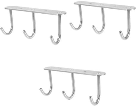 MAGICLULU 2 Piezas Estante De Gancho Tendedero De Metal Para Vasos Árbol Organizador De Vasos Debajo De La Percha Del Gabinete Colgador De Tazas Soporte De Taza Acero Inoxidable