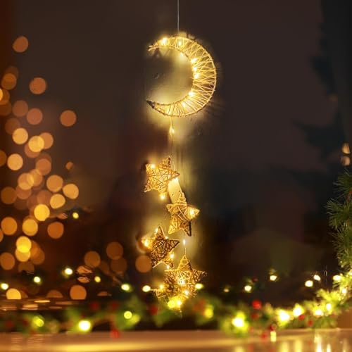 Weihnachtsbeleuchtung Fenster,Led Weihnachtsstern Beleuchtung,Led Fensterdeko Weihnachten,Fensterdeko Weihnachten Beleuchtet,Lichterkette Innen,Weihnachtsdeko,für Weihnachten Deko,Balkon,Party