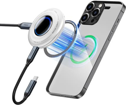 Fikwot FP108 2TB Externe SSD, unterstützt bis zu PD-100 W und 2050 MB/s, Spielen während des Ladevorgangs, USB 3.2 Gen2x2, mit Magnetring, kompatibel mit iPhone 15/16, Steam Deck, Switch Lite usw