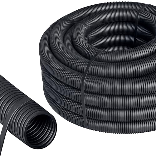 ISOLATECH Wellrohr ungeschlitzt ID Ø36mm AD Ø42,5mm L 10m Schwarz | PP, Reach, Innen/Außen, Temperatur -45C bis +125C, Hitzebeständig 240h bei +150C, UL94V0, RoHS, Flexibler Kabelschutz