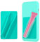 TPZORJX Lipgloss-Schutzhülle für Handy, lipgloss handyhülle，handyhülle lipgloss halter，seidiges Silikon, zum Aufkleben, kompatibel mit iPhone, Samsung, Galaxy, Android-Smartphones (Dunkelgrün)