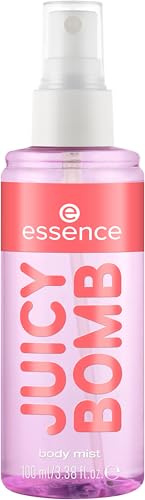 essence | Juicy Bomb Body Mist| Fruity Lychee with Dragonfruit & Floral Notes | Long-Lasting, Travel-Friendly & Vegan (03 | Lychee Lagoon)