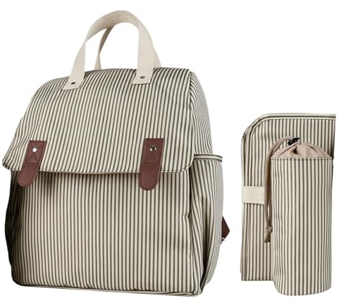 3pcs/Set Baby Windel Aufbewahrungsbeutel Rucksack Mit Separatem Flaschenhalter Hülle Und Große Windelwechslermatte Für Vielbeschäftigte Eltern Einzelne Umhängetasche