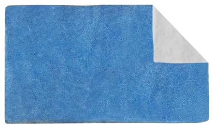 Relaxdays Dunstabzugshaube Filter, 1x2m, Filtervlies universal, Ersatzfilter zuschneidbar, Küche, Polyester, weiß/blau
