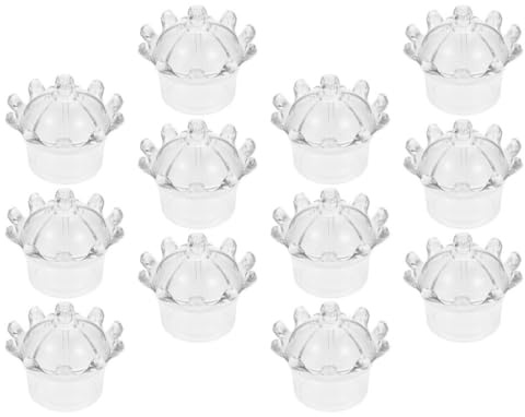 Warmhm Caja Decorativa para Golosinas y Chuches, 12 Piezas Tapa Sellable para Comuniones y Eventos, Recipiente Plástico Transparente