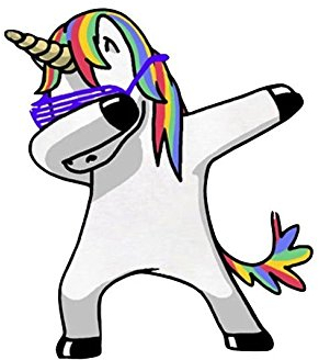 greestick Aufkleber Einhorn Unicorn 13x11cm by Sticker Bomb farbig für Auto Skateboard Helm Longboard Laptop Snowboard Koffer Gepäck