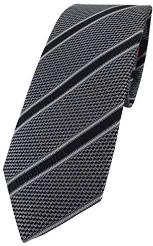 Enrico Sarto hochwertige Designer Seidenkrawatte in gestreift gemustert -Krawattenbreite 7 cm