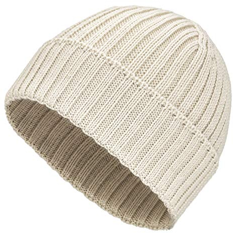 Weiche Damen & Herren Alpaka Mütze aus 100% Alpaka Wolle in 10 Farben - Hochwertige Winter Strickmütze/Beanie Wollmütze von HansaFarm, Weiß - NFA01, Einheitsgröße