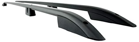 TVA Styling Transporter T5 & T6 Black Aluminium Roof Rails SWB, Easy Fit, Non Drill, Anodised OEM Finish