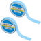 2PCS Lace Front Wig Support Tape, Hair Extension salon Blue Tape Double Sided Adhesive Roll Sticky Tape(0.8cm*3yard)