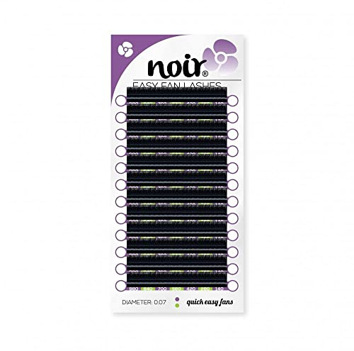 Noir Volume Lashes Easy Fan Lashes C curl 0.07 11mm Russian Volume Self Fanning Eyelash Extensions