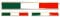 4R Quattroerre.it 32108 3D Aufkleber Italien Flagge Sticker HQ, 3 Stück, Grün, Weiß, Rot