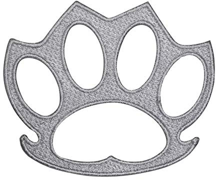Knuckle Duster Iron On Patch Sew On Patch Embroidered Patch/Badge for Clothes Shirts Jeans etc
