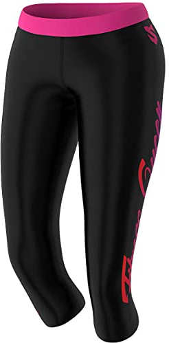 SMMASH Sport Leggings Damen Sportleggings 3/4 Capri Push Up Blickdicht Sporthose Yogahose Second Skin Technologie Atmungsaktiv Schnelltrockend Elastisch Figurformend