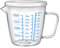Hemoton Messbecher 500Ml Hitzebeständig mit Deckel Waage Tasse Glas Wasser Tasse Tasse Mikrowelle Sicher