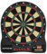 Carromco Dartscheibe elektronisch RAPTOR-301 – 4-Loch Abstand, rot-grün-beige-schwarz, Dartspiel für 1-8 Spieler, inkl. Softdarts, Netzteil, 32 Spiele & 570 Variationen (inkl. Cricket)