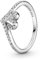 PANDORA Heart and Wishbone Sterling SI Size 50