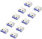 Renkforce USB-A Port Schloss RF-4695230 10er Set Silber-Blau RF-4695230