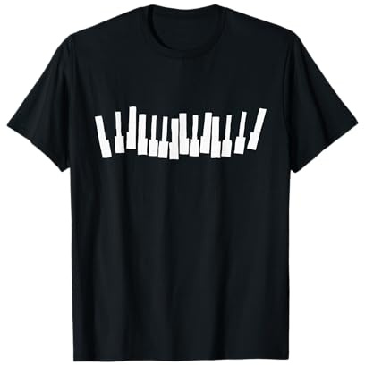 Piano Tastatur Klavier Tasten Musiker Pianisten T-Shirt