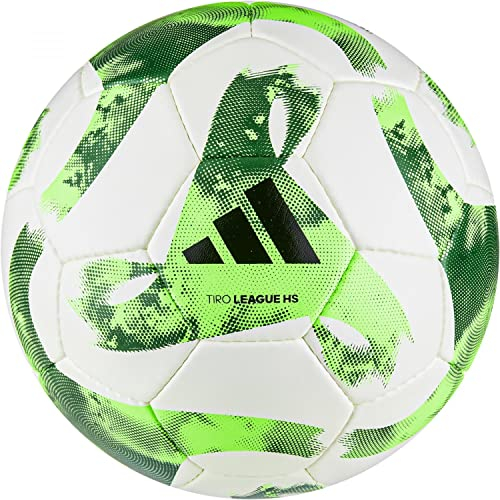 ADIDAS HT2421 TIRO Match Recreational Soccer Ball Unisex Adult White/Team Green/Team solar Green/Black Größe 4