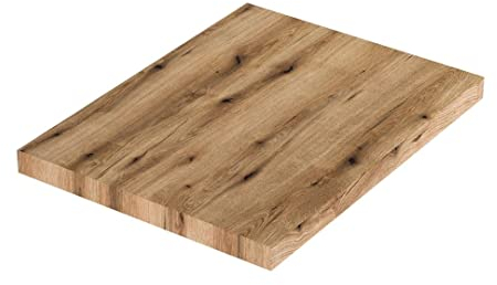 Kiamami Valentina Étagère pour lavabo de Salle de Bains en chêne Naturel