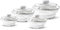 Jaypee Insulated Casserole Dishes | Serving Dishes With Glass Lid | Stainless Steel Inner | Keep Food Warm | Thermal Food Container | Hot Pot | Set of 4-1L, 1.5L,2L & 3L-By Nyra (White)