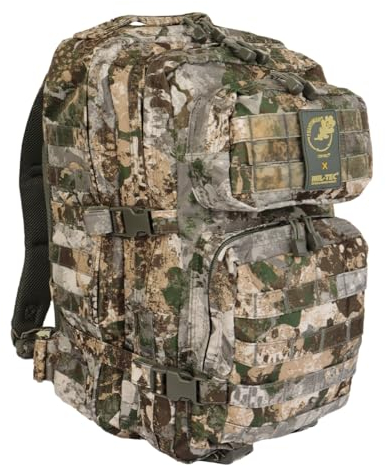 Mil-Tec US Assault Pack Tagesrucksack (36L) • Taktischer Militär Rucksack mit MOLLE-System • Kompakter Bundeswehr Rucksack, Wanderrucksack, Reiserucksack für Outdoor, Camping & Einsatz • WASP I Z1B, L