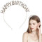 XPEX Golden Birthday Girl Stirnband Geburtstag Schärpe Bling Strass Haarband Prinzessin Tiara Sweet Happy Birthday Zubehör für Frauen Mädchen Party Weihnachten Festival Dekorationen