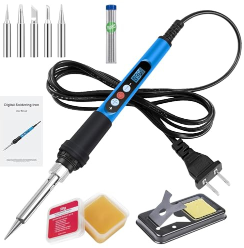 ANBES Soldering Iron Kit,90W Digital Soldering Gun kits with Ceramic Heater