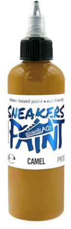 Farbe für Leder und Textil – Camel – 100 ml – Personalisierung von Sneaker, Schuhen, Lederwaren, Kleidung, Jeans | SneakArts