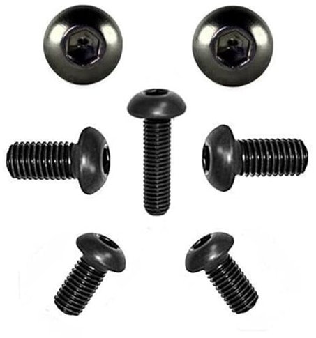 Linsenkopfschrauben ISO 7380 Edelstahl A2 SCHWARZ M3 M4 M5 M6 M8 M10 Schwarz Brüniert (10, 3 x 6)