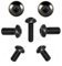 Linsenkopfschrauben ISO 7380 Edelstahl A2 SCHWARZ M3 M4 M5 M6 M8 M10 Schwarz Brüniert (10, 3 x 6)