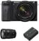 Sony Alpha 6600 APS-C Mirrorless Camera with Sony 18-135mm f/3.5-5.6 Zoom Lens + Travel kit including: E 16-55mm F2.8 G Lens and Rechargable Battery Pack