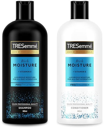 TRESemmé Rich Moisture luxurious moisture 1xShampoo for dry, damaged hair 680 ml & TRESemmé Rich Moisture luxurious moisture for all-day hydration 1xConditioner for dry, damaged hair 680 ml 2 piece